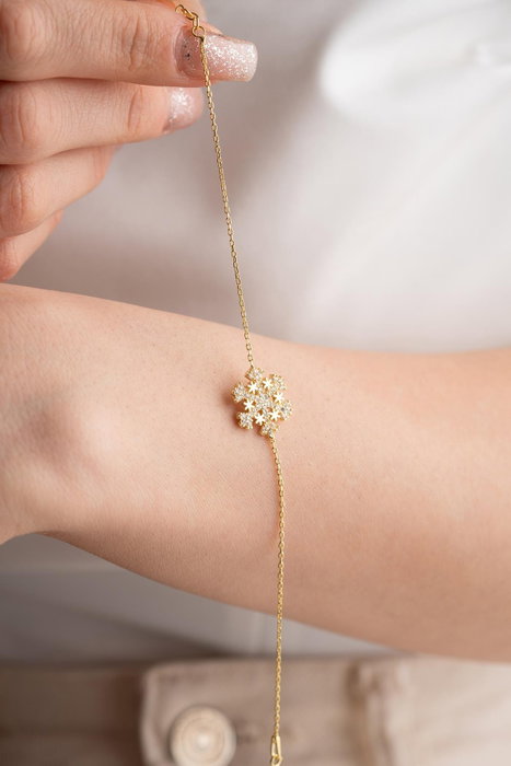 Heliophilia Silver Pulsera de Plata de Ley 925 con Baño de Oro y Circón Heliophilia Silver Pulsera de Plata de Ley 925 con Baño de Oro y Circón